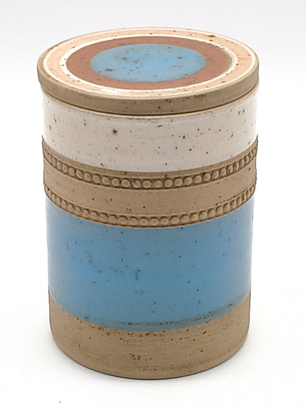 Vintage Denby Seville Canister Lidded Storage Jar - Stoneware Pottery England